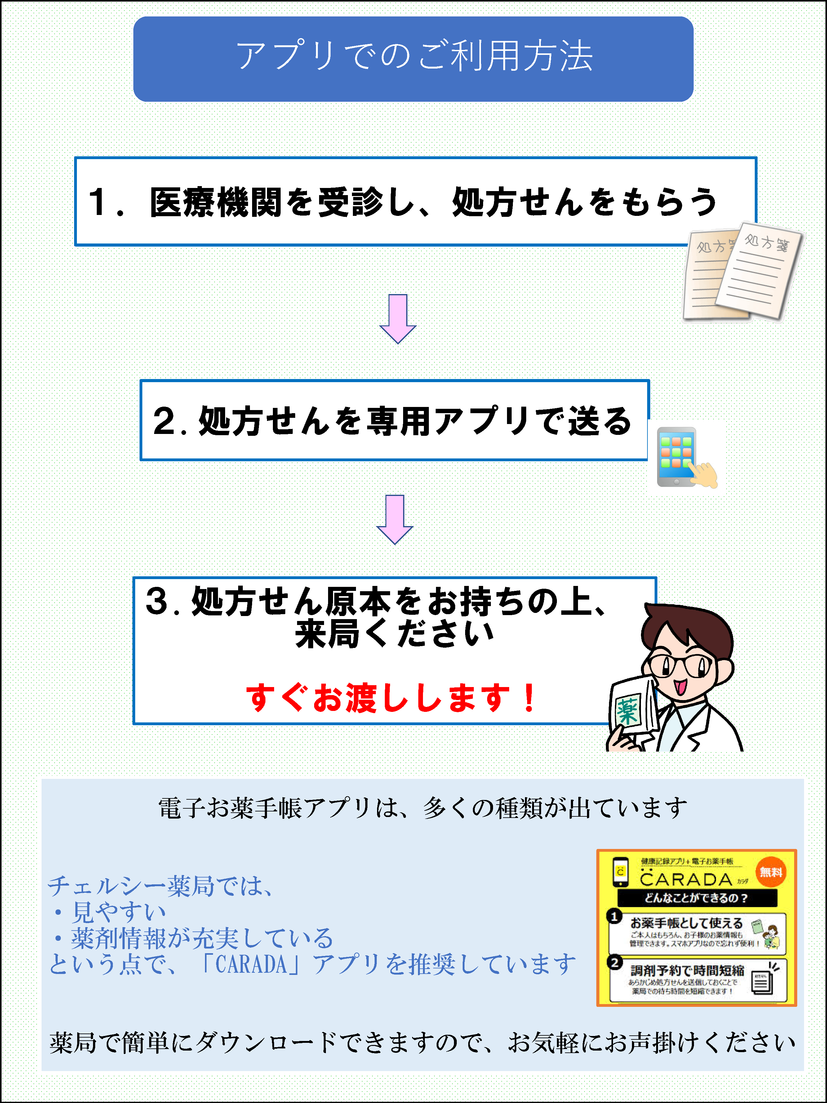 アプリでのご利用方法